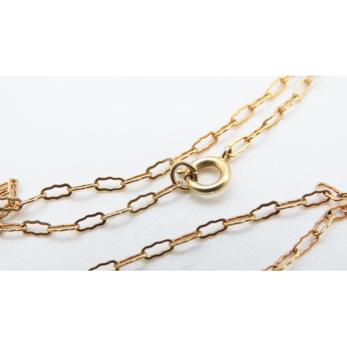 1140 - 9 Carat Yellow Gold Fancy Link Necklace 54cm Long