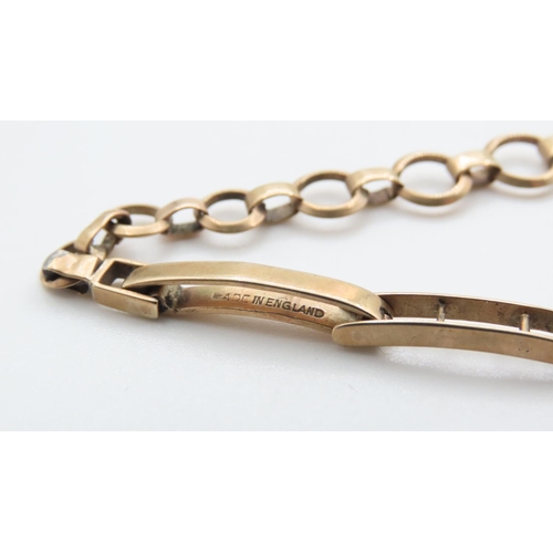 1166 - 9 Carat Yellow Gold Watch Bracelet 13cm Long