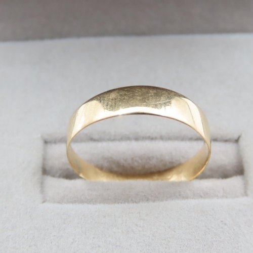 1182 - 18 Carat Yellow Gold Band Ring Size O