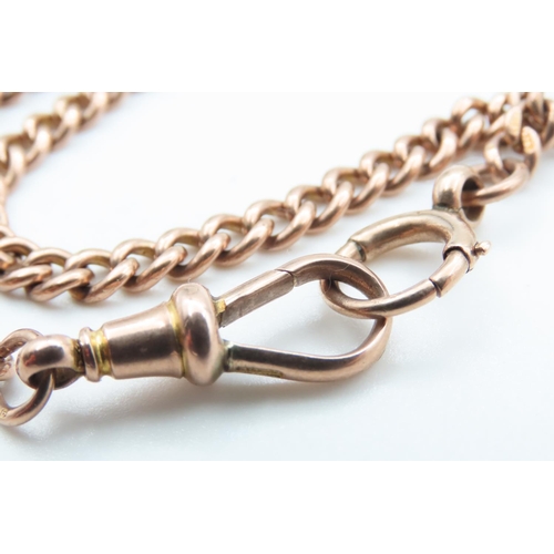 1191 - 9 Carat Yellow Gold T-Bar Pocket Watch Chain or Necklace 42cm Long