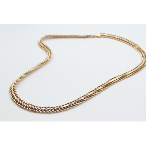 1195 - 9 Carat Yellow Gold Snake Chain Necklace 40cm Long