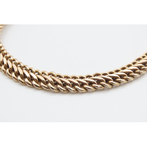 1195 - 9 Carat Yellow Gold Snake Chain Necklace 40cm Long