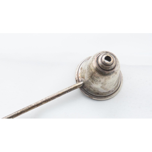 124 - Silver Candle Snuffer Turn Handle Approximately 9 Inches Long