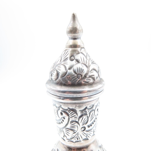 1335 - Silver Temple Jar with Cover Possibly Persian 15cm High