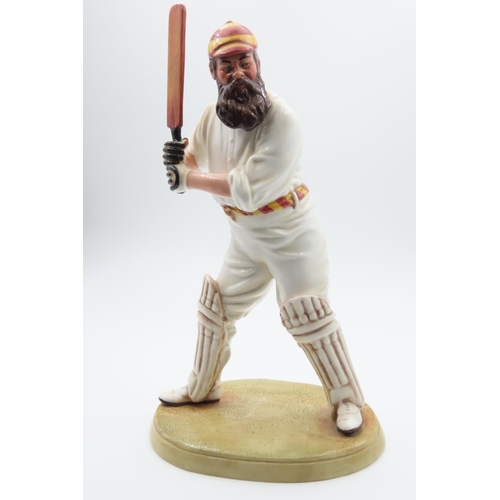 1339 - W.G. Grace 1848-1915 Royal Doulton Figure Signed and Titled to Base 22cm High