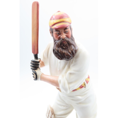 1339 - W.G. Grace 1848-1915 Royal Doulton Figure Signed and Titled to Base 22cm High