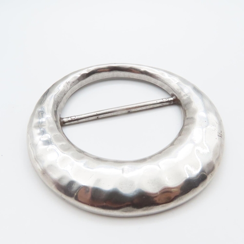 1341 - Silver Buckle 10cm Diameter