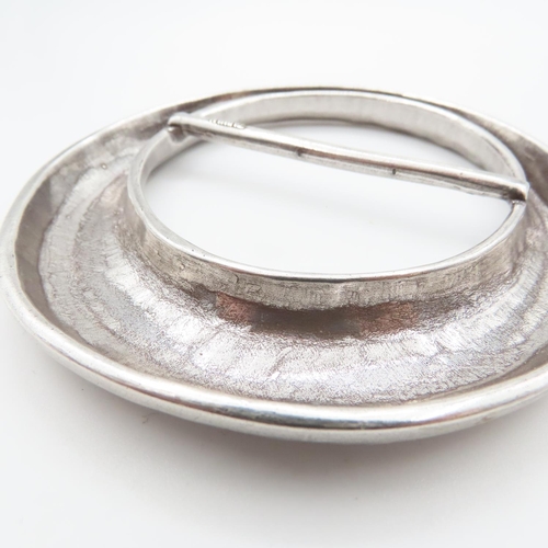 1341 - Silver Buckle 10cm Diameter