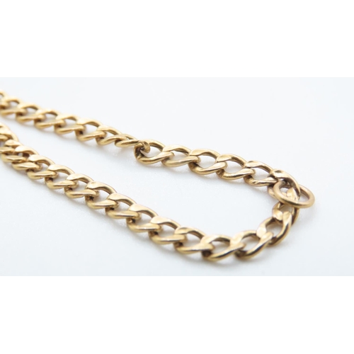 1365 - 9 Carat Yellow Gold Curb Link Bracelet 18cm Long