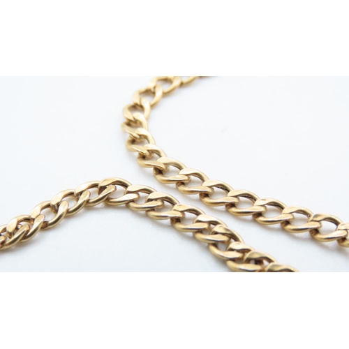 1365 - 9 Carat Yellow Gold Curb Link Bracelet 18cm Long