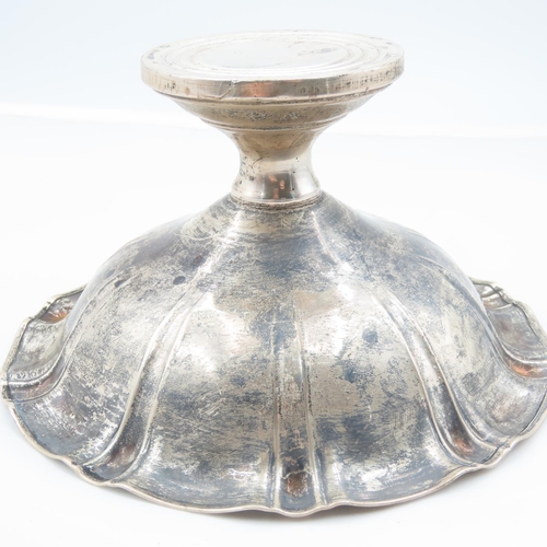 144 - Silver Circular Form Flared Rim Table Bowl Pedestal Form Approximately 5 Inches Diameter x 4 Inches ... 