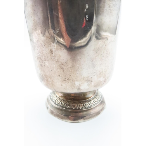 1580 - Silver Beaker of Restrained Form Turned Pedestal Base Approximately 5 Inches High