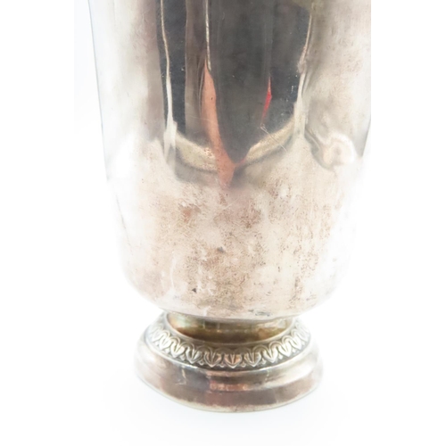 1580 - Silver Beaker of Restrained Form Turned Pedestal Base Approximately 5 Inches High