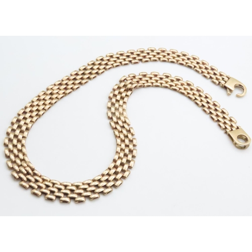 1587 - 9 Carat Yellow Gold Necklace 40cm Long