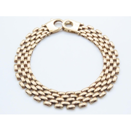 1591 - 9 Carat Yellow Gold Link Bracelet 19cm Long