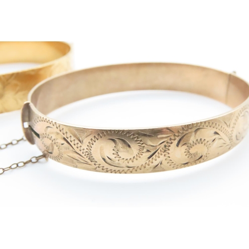 1602 - Two Rolled Gold Bangle Bracelets