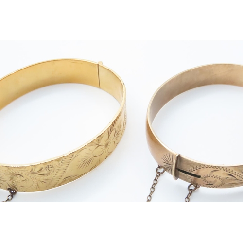 1602 - Two Rolled Gold Bangle Bracelets