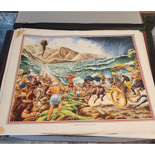 161 - Folio of Various Lithographs Biblical Scenes Quantity as Photographed Approximately 30