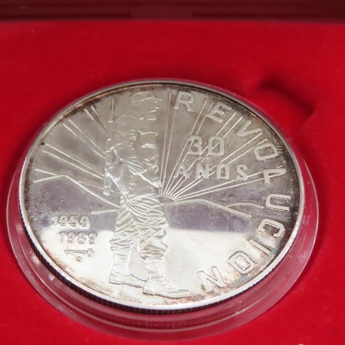 1620 - Revolucia De Cuba 1959 - 1989 Silver Commemorative Coin