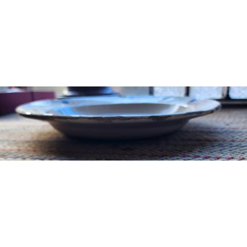 185 - Old Delphware Dutch Bowl Approximately 10 Inches Diameter