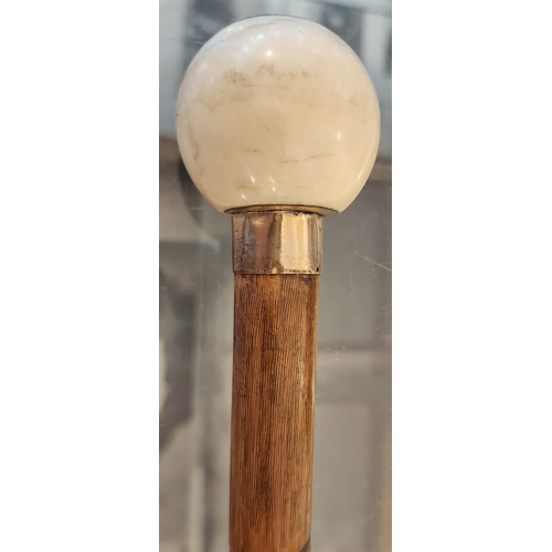 190 - Carved Handled Walking Stick Full Size