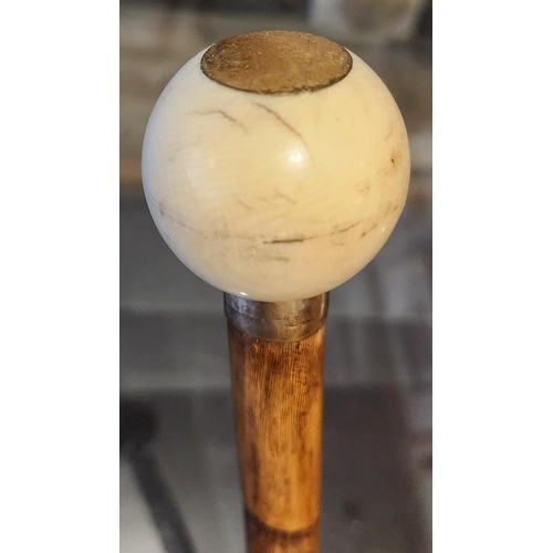 190 - Carved Handled Walking Stick Full Size