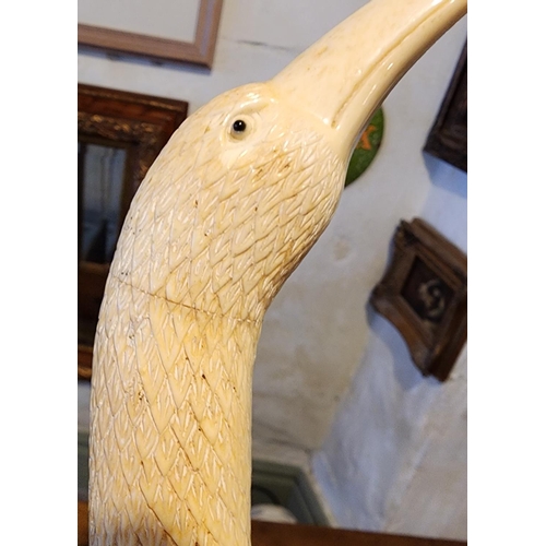 194 - Carved Handled Walking Stick Full Size