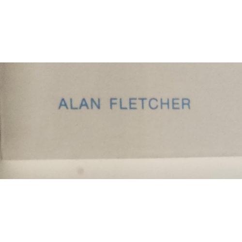 213 - Alan Fletcher Set of Four Fine Art Lithographs Artists Proofs Each Approximately 18 Inches Wide x 10... 