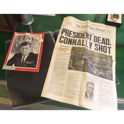 215 - Dallas Times Herald Newspaper Final Edition President John F Kennedy Assassination News Time Magazin... 