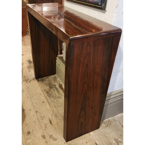 226 - Designer Rosewood Console Table Restrained Form Approximately 34 Inches Wide x 30 Inches High