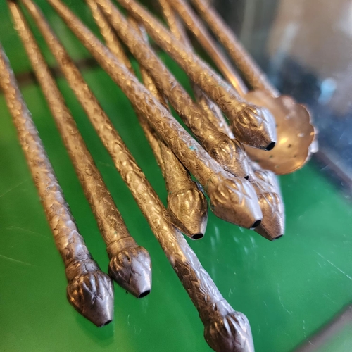 231 - Set of Silver Long Handled Cocktail Spoons Quantity as Photographed Each Approximately 8 Inches Long