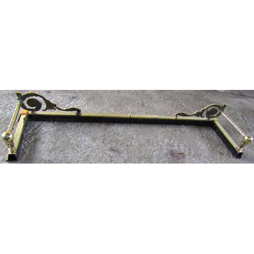 25 - Cast Brass 5ft Adjustable with Brass Fender Attractively Detailed