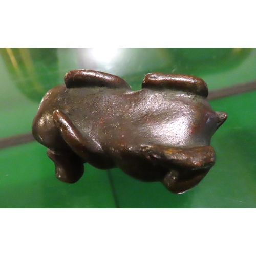 272 - Oriental School Bronze Figure Smiling Pig Approximately 4cm Wide