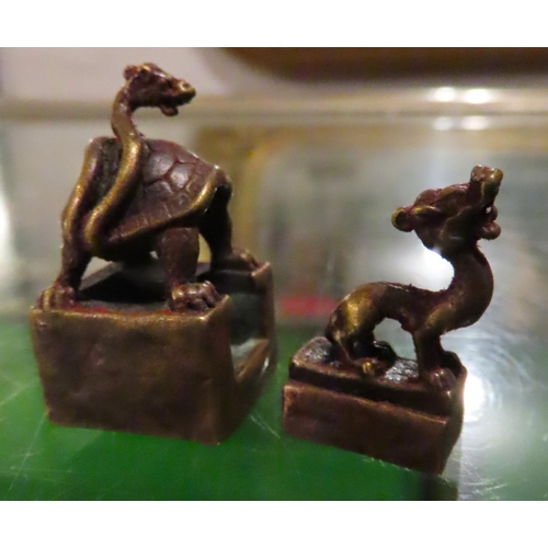 290 - Bronze Desk Seal Characters Imprint to Base Detachable