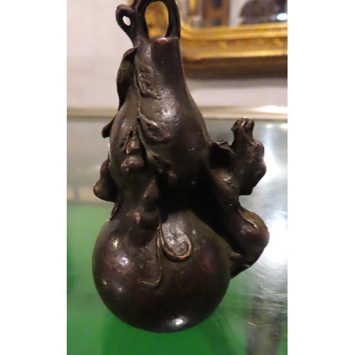 291 - Eastern Bronze Scroll Weight Shaped Form Approximately 5cm High