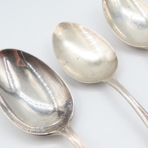 308 - Four Silver Teaspoons Various Eras