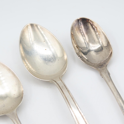 308 - Four Silver Teaspoons Various Eras