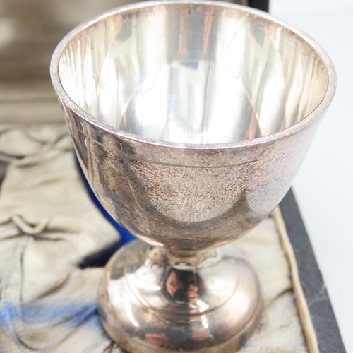 313 - Silver Plated Egg Cup and Napkin Holder Contained Within Original Presentation Box and Three Other S... 