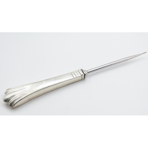 327 - Silver Mounted Meat Skewer Approximately 8 Inches Long