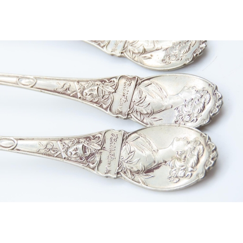 330 - Set of Four Silver Teaspoons