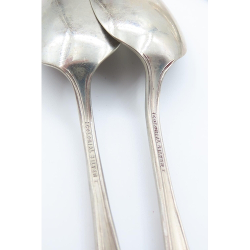 330 - Set of Four Silver Teaspoons