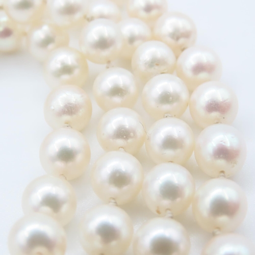 338 - Pearl Necklace 120cm Long Attractive Hue Good Condition