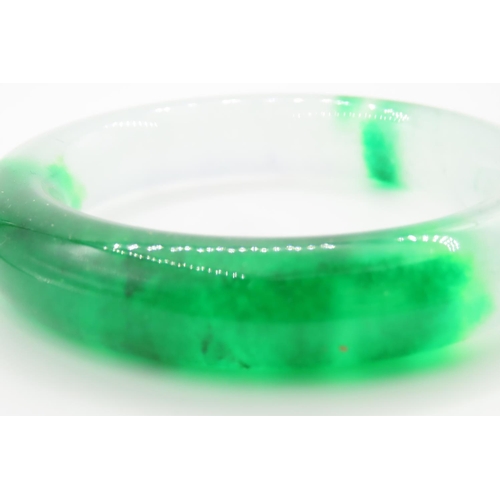 340 - Carved and Polished Jade Bangle Inner Diameter 6cm