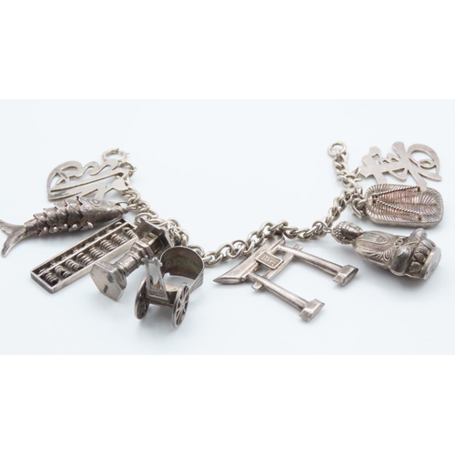 364 - Chinese Silver Charm Bracelet