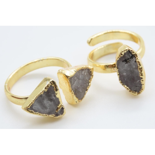 382 - Two Sefa Huyuk Designer Rings Gemstone Set