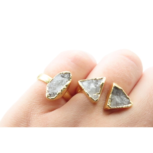 382 - Two Sefa Huyuk Designer Rings Gemstone Set