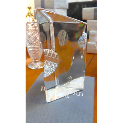 401 - Three Pieces of Waterford Crystal Including Clock and Animal Figure Original Box and Packaging Prese... 