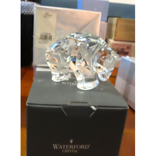 411 - Three Pieces of Waterford Crystal as New Including Boxes and Packaging