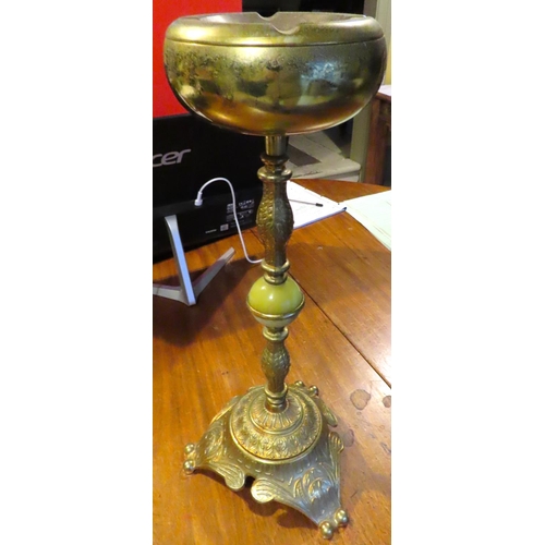 442 - Vintage Cast Brass Smokers Companion Approximately 28 Inches High