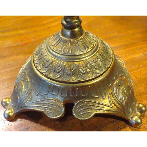 442 - Vintage Cast Brass Smokers Companion Approximately 28 Inches High